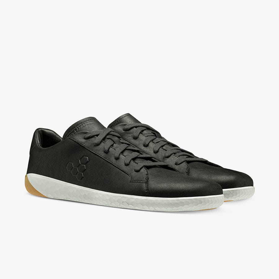 Black Women's Vivobarefoot Geo Court II Casual Shoes | Philippines 0206BEXC